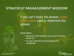 Strategic Management Wisdom - Communication
