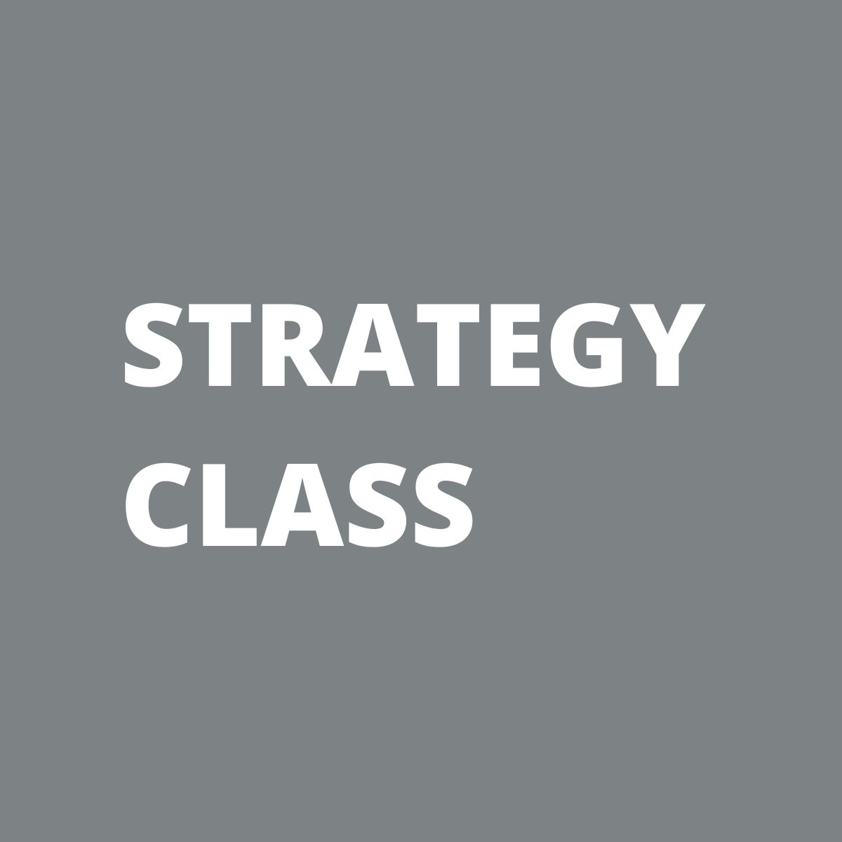 Strategy Class